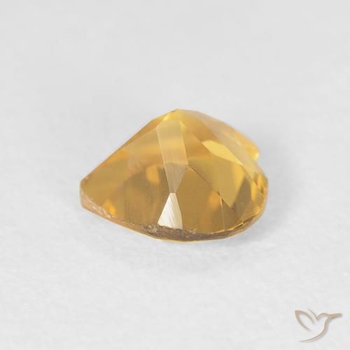 Citrino ouro brilhante Natural 0.71ct, Coração, VVS-VS