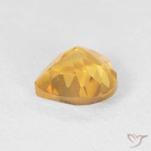 Citrino ouro médio Natural 0.79ct, Coração, VVS-VS