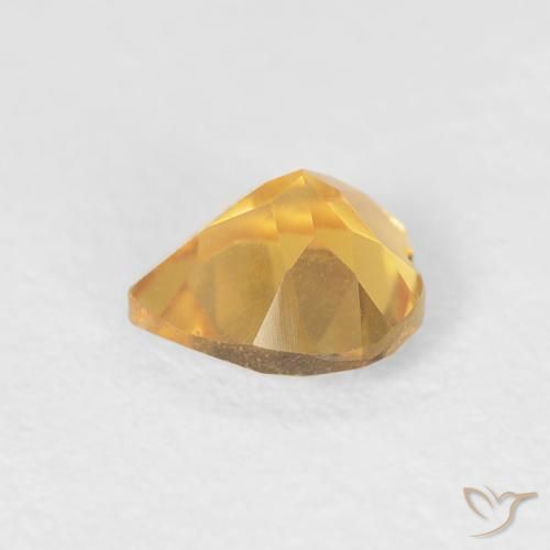 Citrino ouro brilhante Natural 0.40ct, Coração, VVS-VS