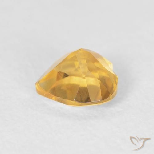 Citrino ouro médio Natural 0.44ct, Coração, VVS-VS