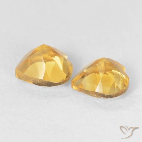 Pedras preciosas de Citrino Medium Dark-Golden natural de 0.82 ct, Coração, VVS-VS