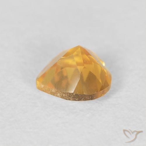 Citrino ouro brilhante Natural 0.44ct, Coração, VVS-VS