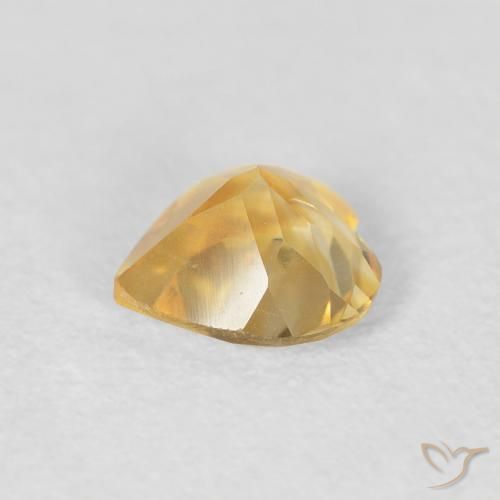 Citrino Dourado médio Natural 0.58ct, Coração, VVS-VS