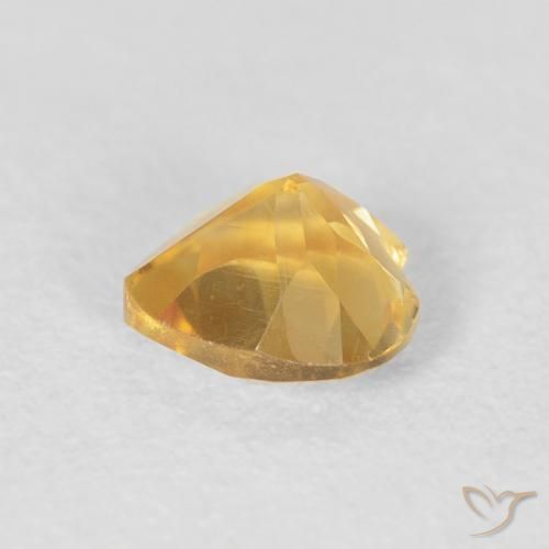Citrino ouro médio Natural 0.73ct, Coração, VVS-VS