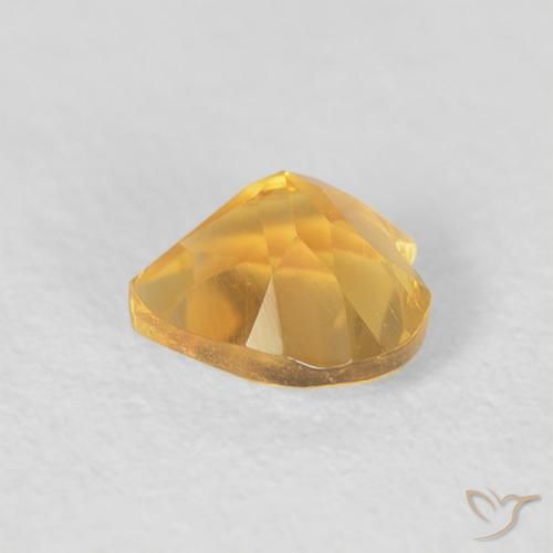 Citrino ouro médio Natural 0.81ct, Coração, VVS-VS