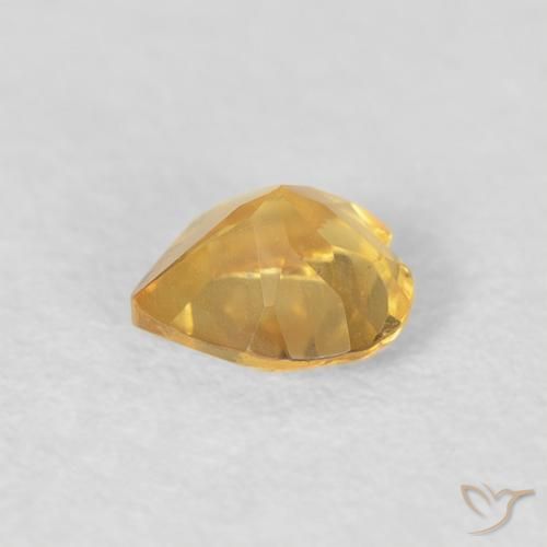 Citrino ouro brilhante Natural 0.39ct, Coração, VVS-VS