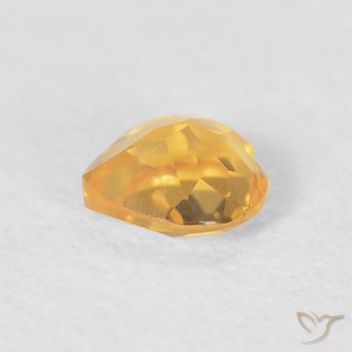 Citrino Dourado médio Natural 0.43ct, Coração, VVS-VS