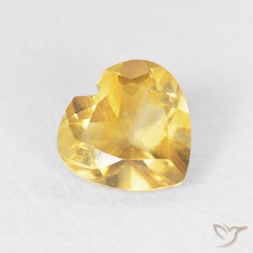 Citrino ouro médio Natural 0.42ct, Coração, VVS-VS