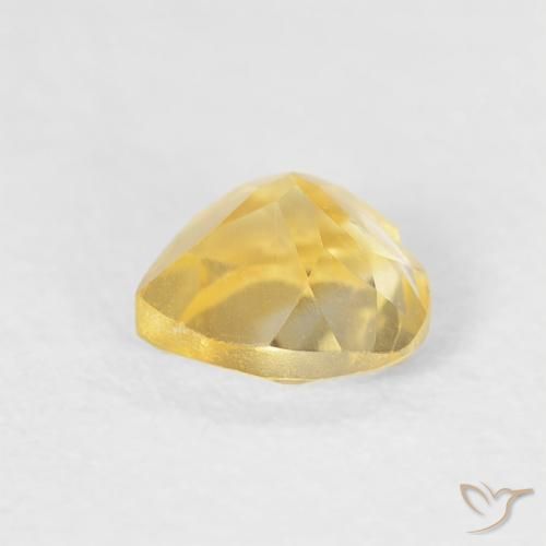 Citrino ouro brilhante Natural 0.46ct, Coração, VVS-VS