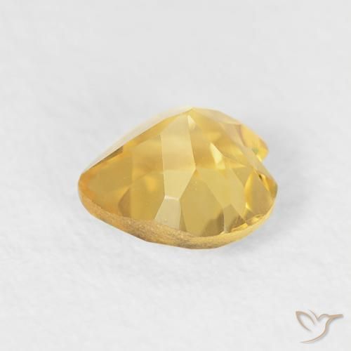 Citrino ouro brilhante Natural 0.48ct, Coração, VVS-VS