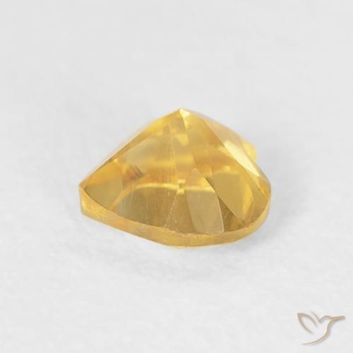 Citrino ouro brilhante Natural 0.47ct, Coração, VVS-VS