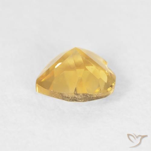 Citrino ouro brilhante Natural 0.39ct, Coração, VVS-VS