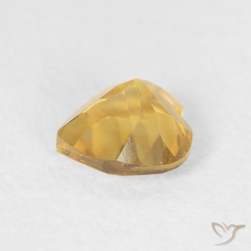 Citrino ouro brilhante Natural 0.44ct, Coração, VVS-VS