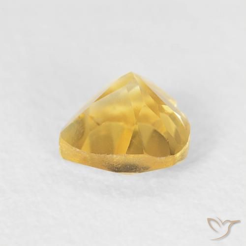 Citrino ouro brilhante Natural 0.47ct, Coração, VVS-VS