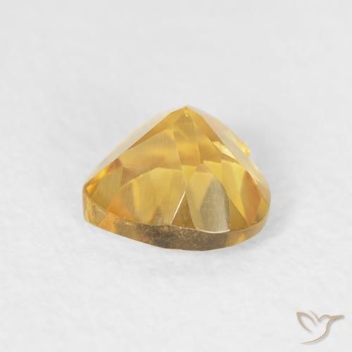 Citrino ouro brilhante Natural 0.44ct, Coração, VVS-VS