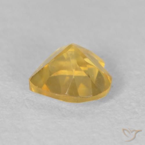 Citrino Dourado médio Natural 0.45ct, Coração, VVS-VS