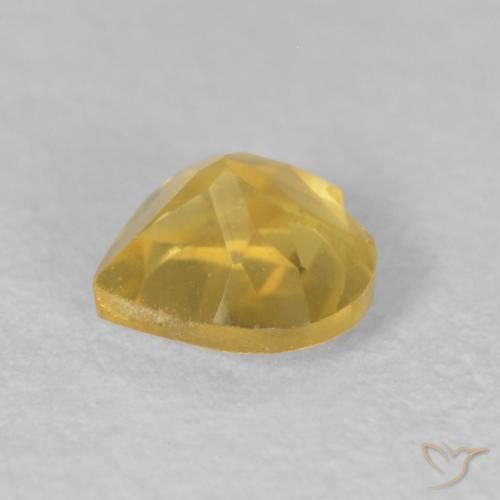 Citrino Dourado médio Natural 0.47ct, Coração, VS