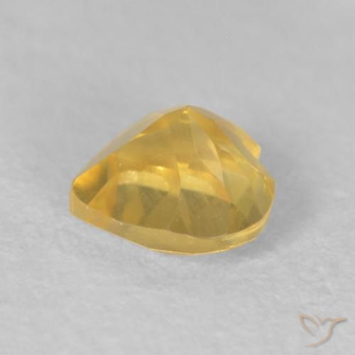 Citrino Laranja Dourada Natural 0.50ct, Coração, VS