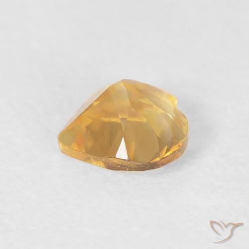 Citrino Ouro Natural 0.39ct, Coração, VVS