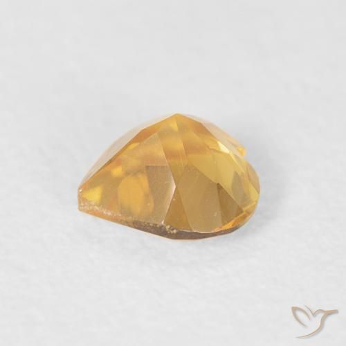 Citrino Dourado médio Natural 0.37ct, Coração, VVS-VS