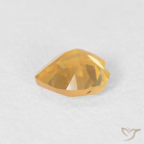 Citrino Laranja Dourada Natural 0.32ct, Coração, VVS