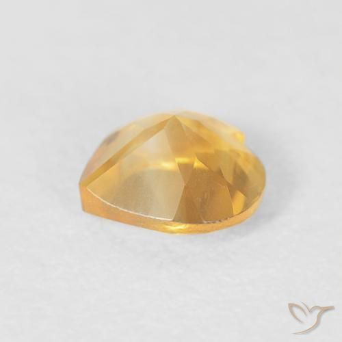 Citrino Ouro Natural 0.42ct, Coração, VVS