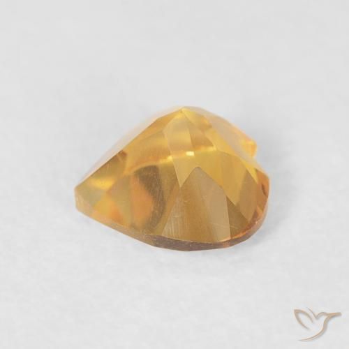 Citrino ouro médio Natural 0.44ct, Coração, VVS