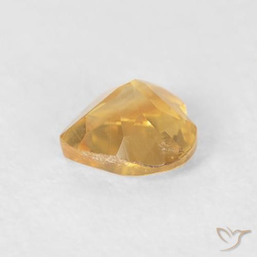 Citrino ouro médio Natural 0.42ct, Coração, VVS