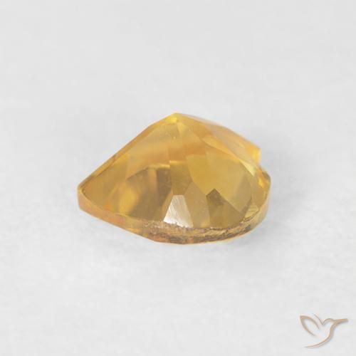 Citrino ouro médio Natural 0.41ct, Coração, VVS