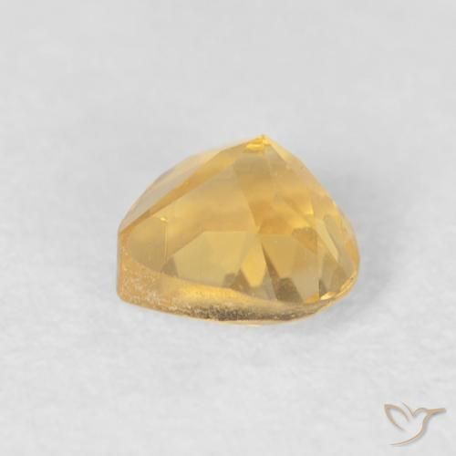 Citrino ouro médio Natural 0.48ct, Coração, VVS