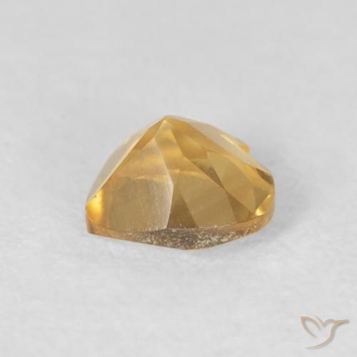Citrino ouro médio Natural 0.72ct, Coração, VVS