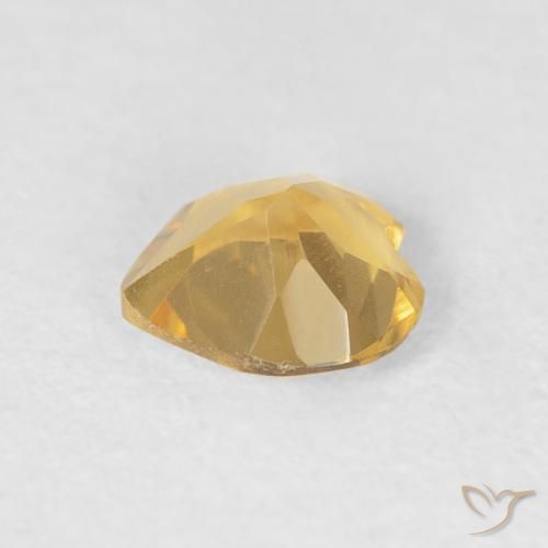 Citrino Dourado Natural 0.55ct, Coração, VVS