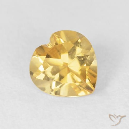 0.72ct Natural Ouro Citrino, Coração, VVS