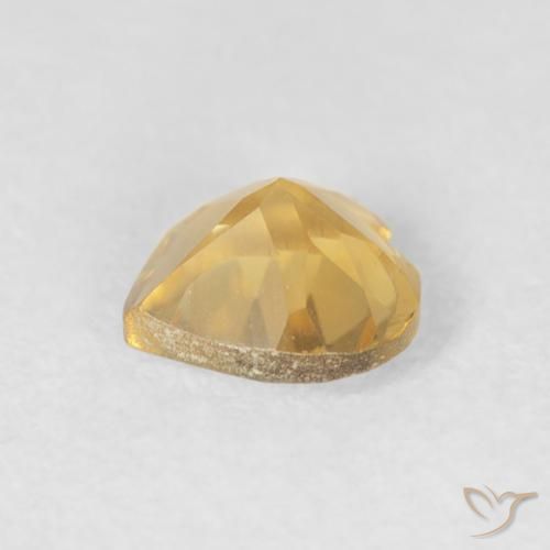 Citrino ouro profundo Natural 0.67ct, Coração, VVS