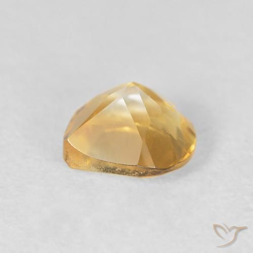 Citrino ouro brilhante Natural 0.74ct, Coração, VVS