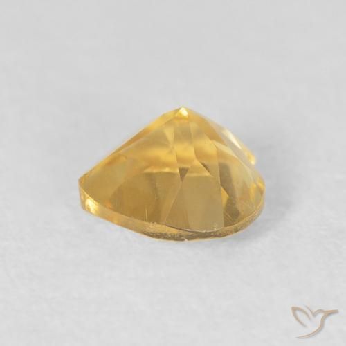 Citrino ouro brilhante Natural 0.73ct, Coração, VVS