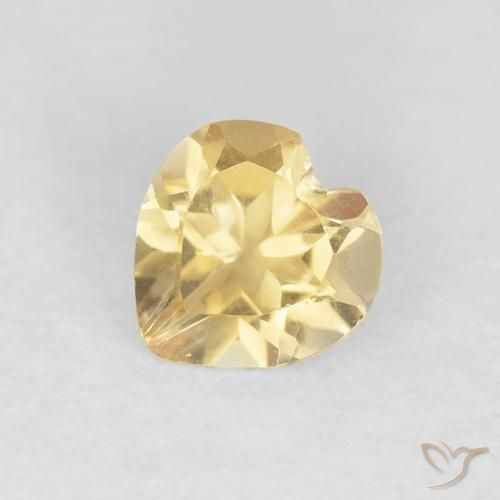 0.55ct Natural Ouro Citrino, Coração, VVS