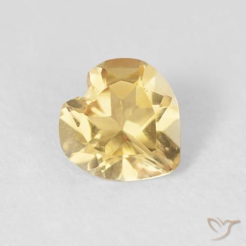 Citrino Ouro Natural 0.55ct, Coração, VVS