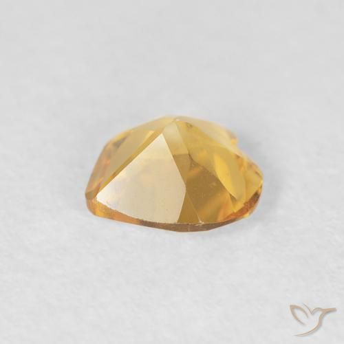 Citrino Ouro Natural 0.55ct, Coração, VVS