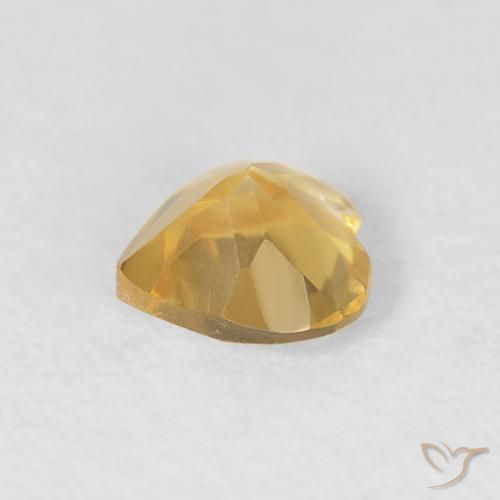Citrino ouro médio Natural 0.64ct, Coração, VVS