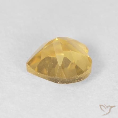 Citrino ouro brilhante Natural 0.81ct, Coração, VVS