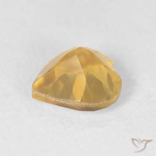 Citrino Laranja Dourada Natural 0.66ct, Coração, VVS