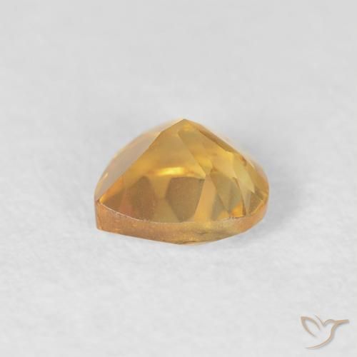 Citrino Ouro Natural 0.45ct, Coração, VVS