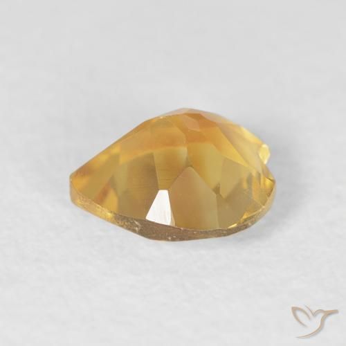 Citrino Ouro Natural 0.66ct, Coração, VVS