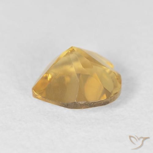 Citrino ouro médio Natural 0.71ct, Coração, VVS