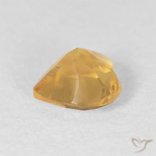 Citrino Ouro Natural 0.60ct, Coração, VS