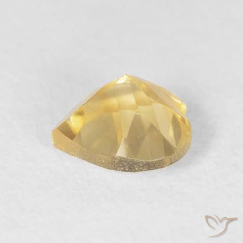 Citrino Laranja Dourada Natural 0.74ct, Coração, VS