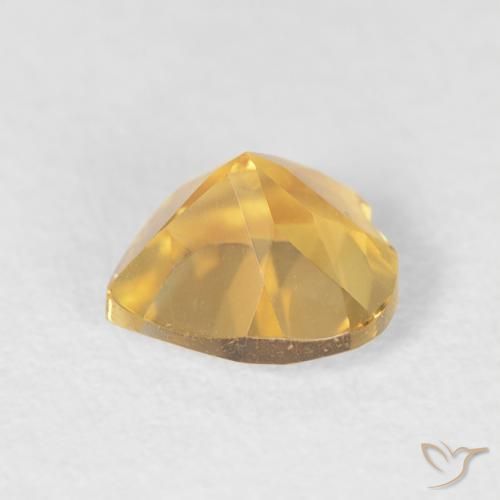 Citrino ouro médio Natural 0.70ct, Coração, VVS