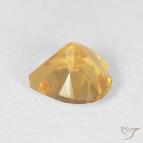 Citrino ouro médio Natural 0.71ct, Coração, VS