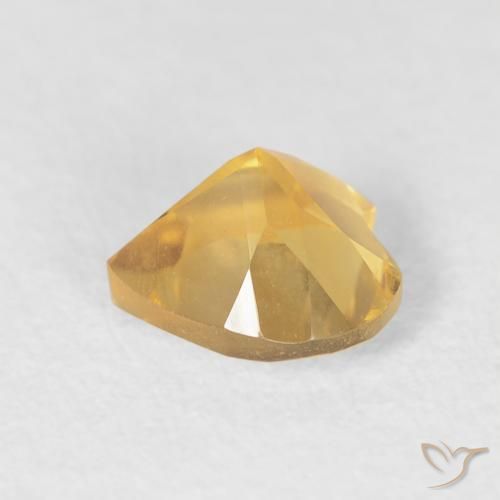Citrino Ouro Natural 0.70ct, Coração, VVS